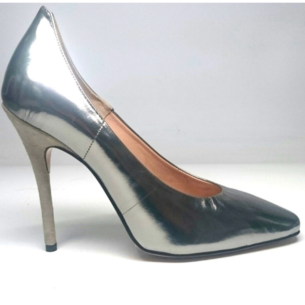 Diana Broussard Pewter Spazzolato Gunmetal Stilettos Bundle of 8 pair